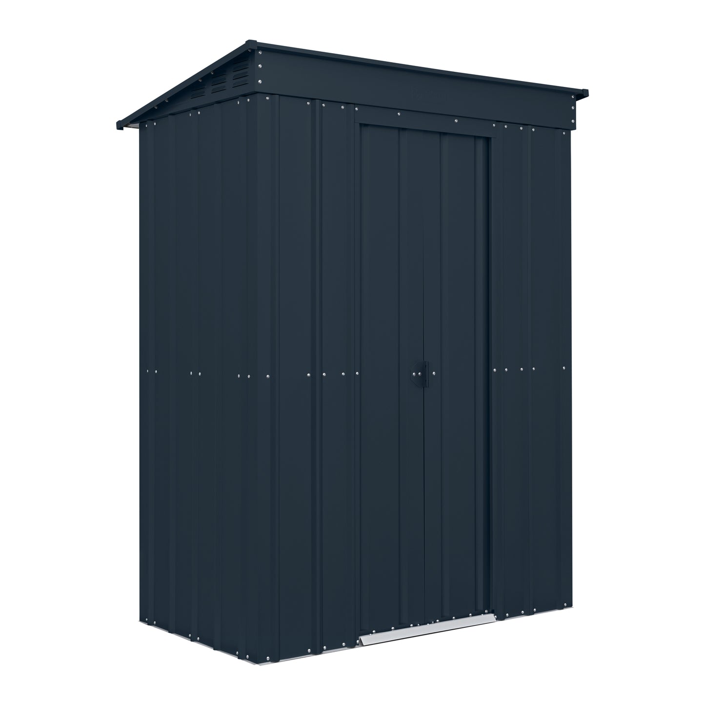5 x 3 Globel Pent Metal Shed - Green or Grey