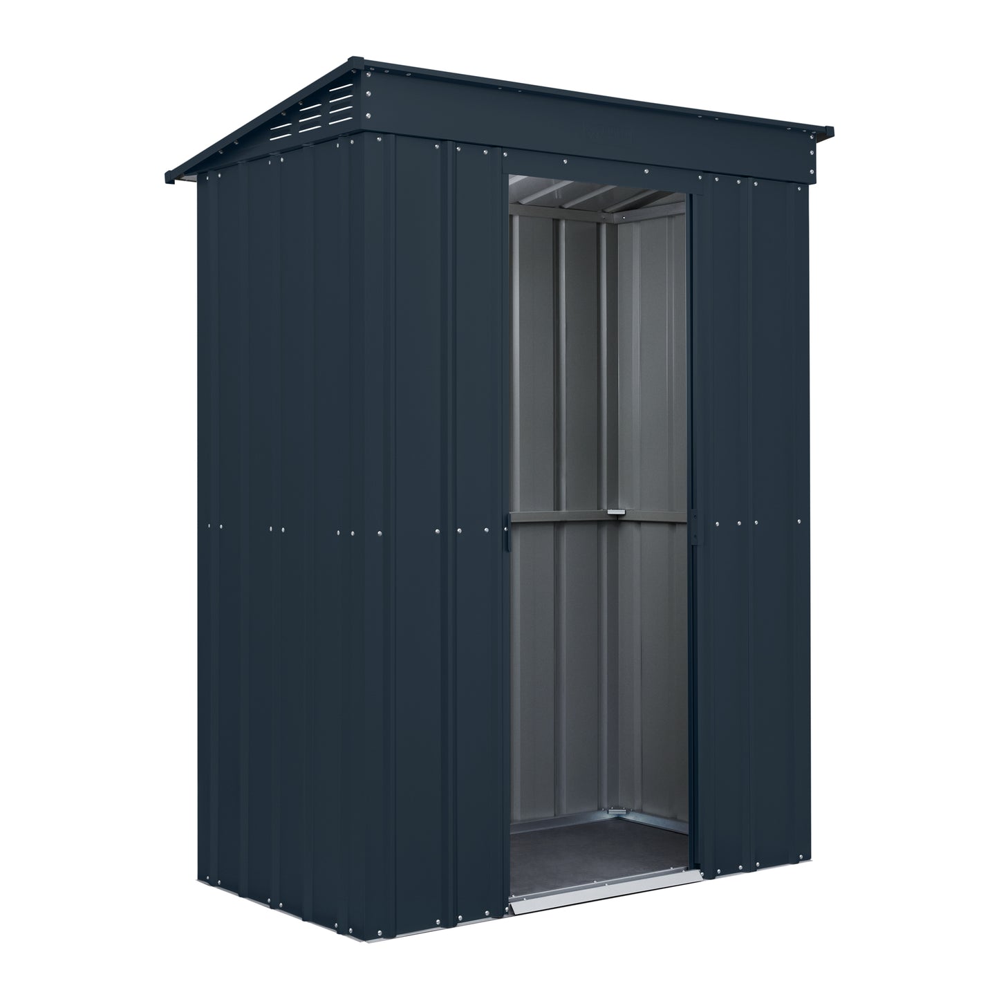 5 x 3 Globel Pent Metal Shed - Green or Grey