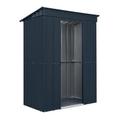 5 x 3 Globel Pent Metal Shed - Green or Grey