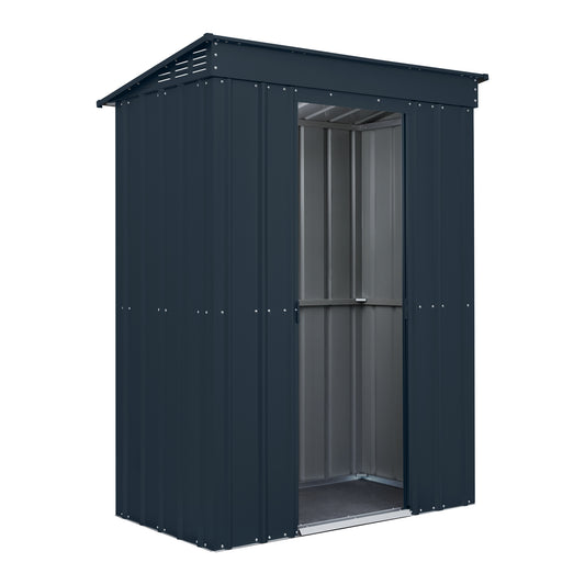 5 x 3 Globel Pent Metal Shed - Green or Grey