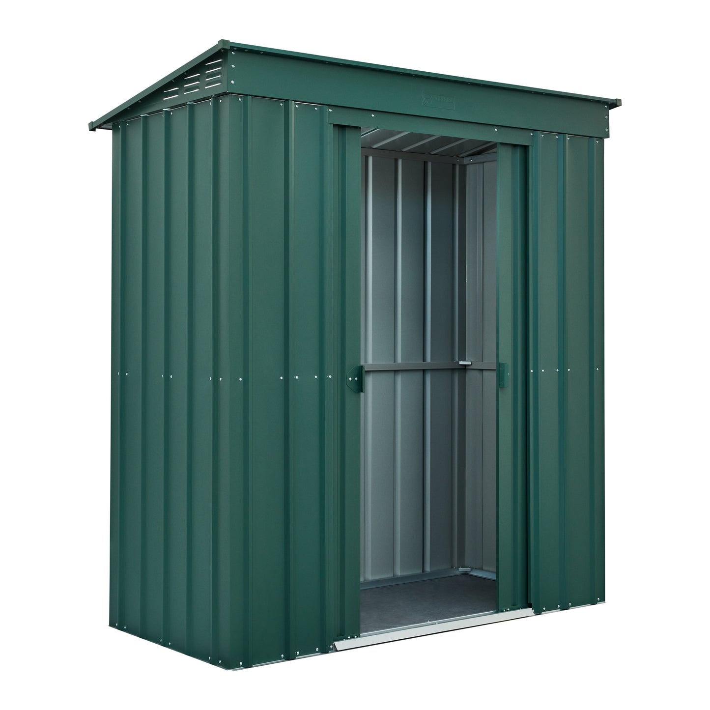 6 x 3 Globel Pent Metal Shed - Green or Grey