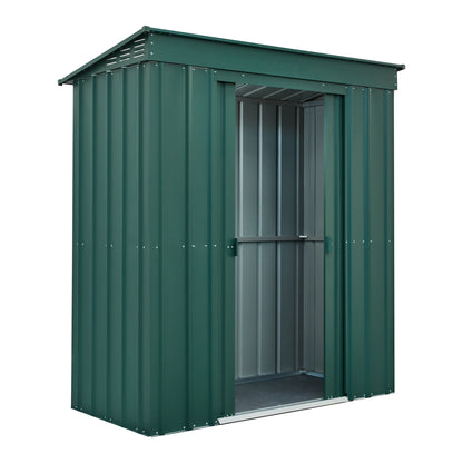 6 x 3 Globel Pent Metal Shed - Green or Grey
