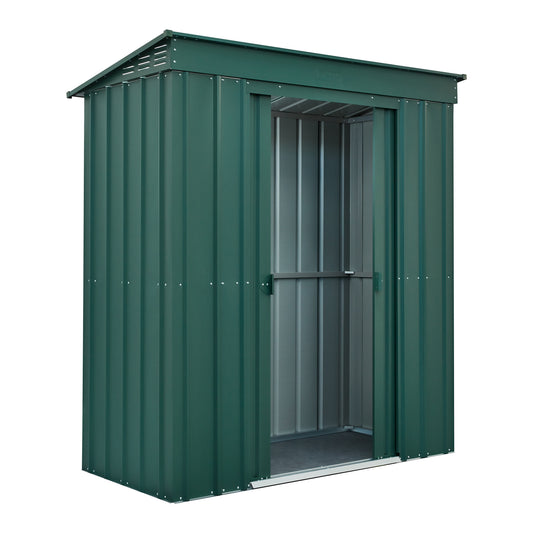 6 x 3 Globel Pent Metal Shed - Green or Grey