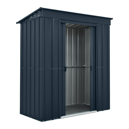 6 x 3 Globel Pent Metal Shed - Green or Grey