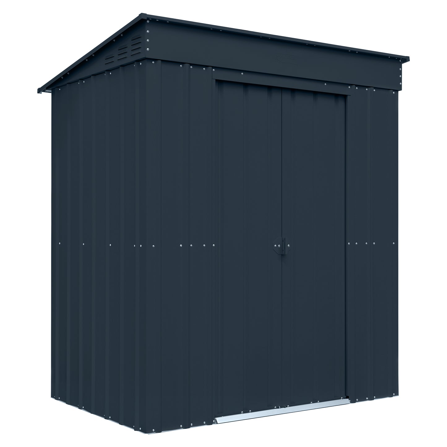 6 x 4 Globel Pent Metal Shed - Green or Grey