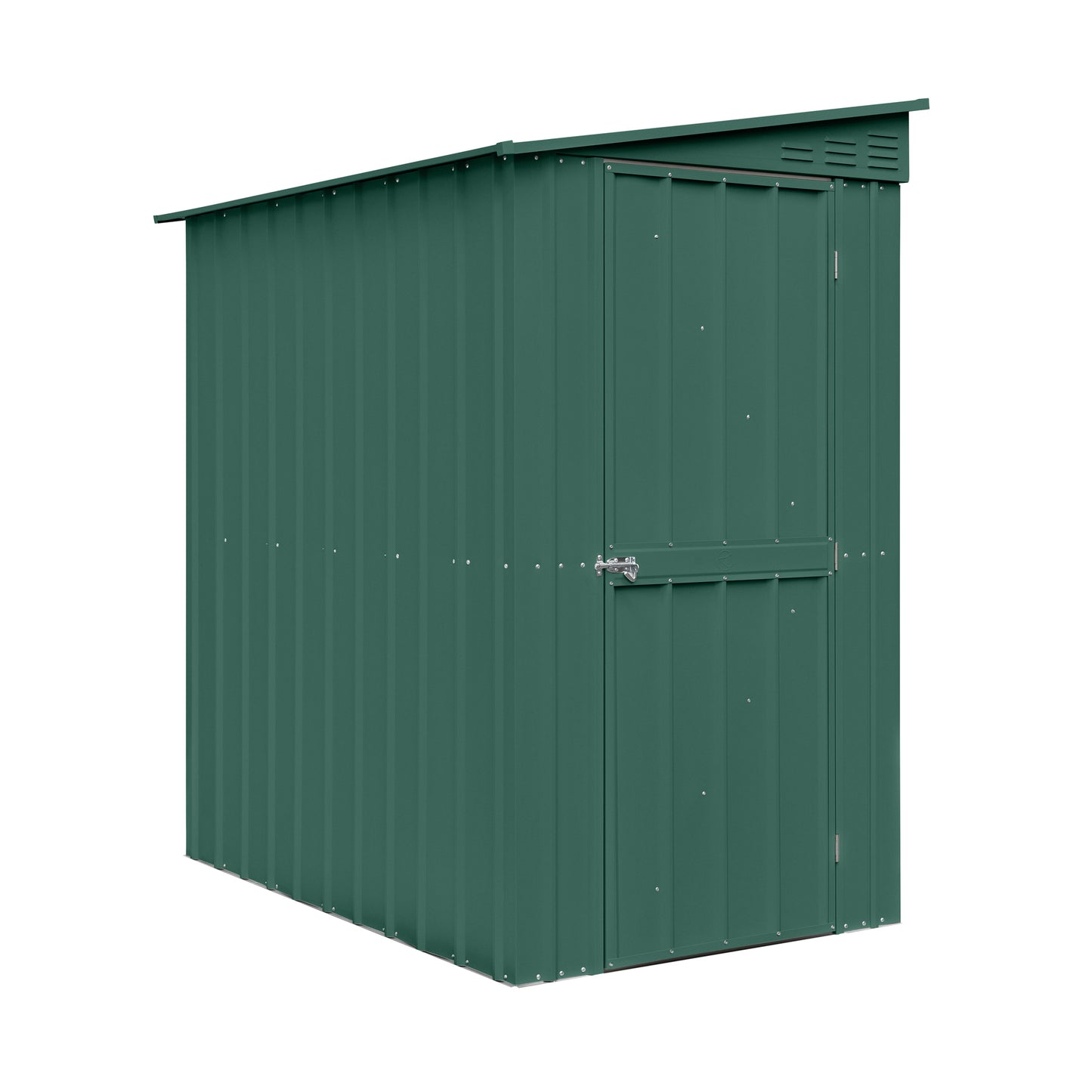 4 x 6 Globel Lean-To Metal Shed - Green or Grey