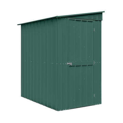 4 x 6 Globel Lean-To Metal Shed - Green or Grey
