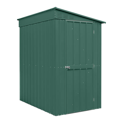 4 x 6 Globel Lean-To Metal Shed - Green or Grey