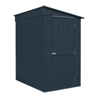 4 x 6 Globel Lean-To Metal Shed - Green or Grey