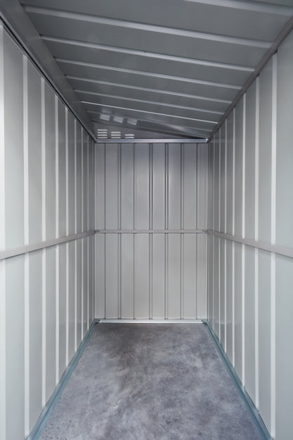 4 x 6 Globel Lean-To Metal Shed - Green or Grey