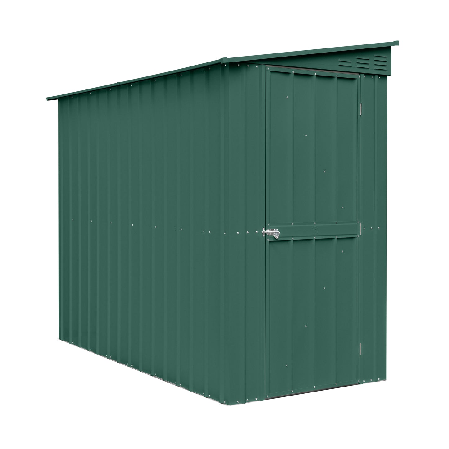 4 x 8 Globel Lean-To Metal Shed - Green or Grey