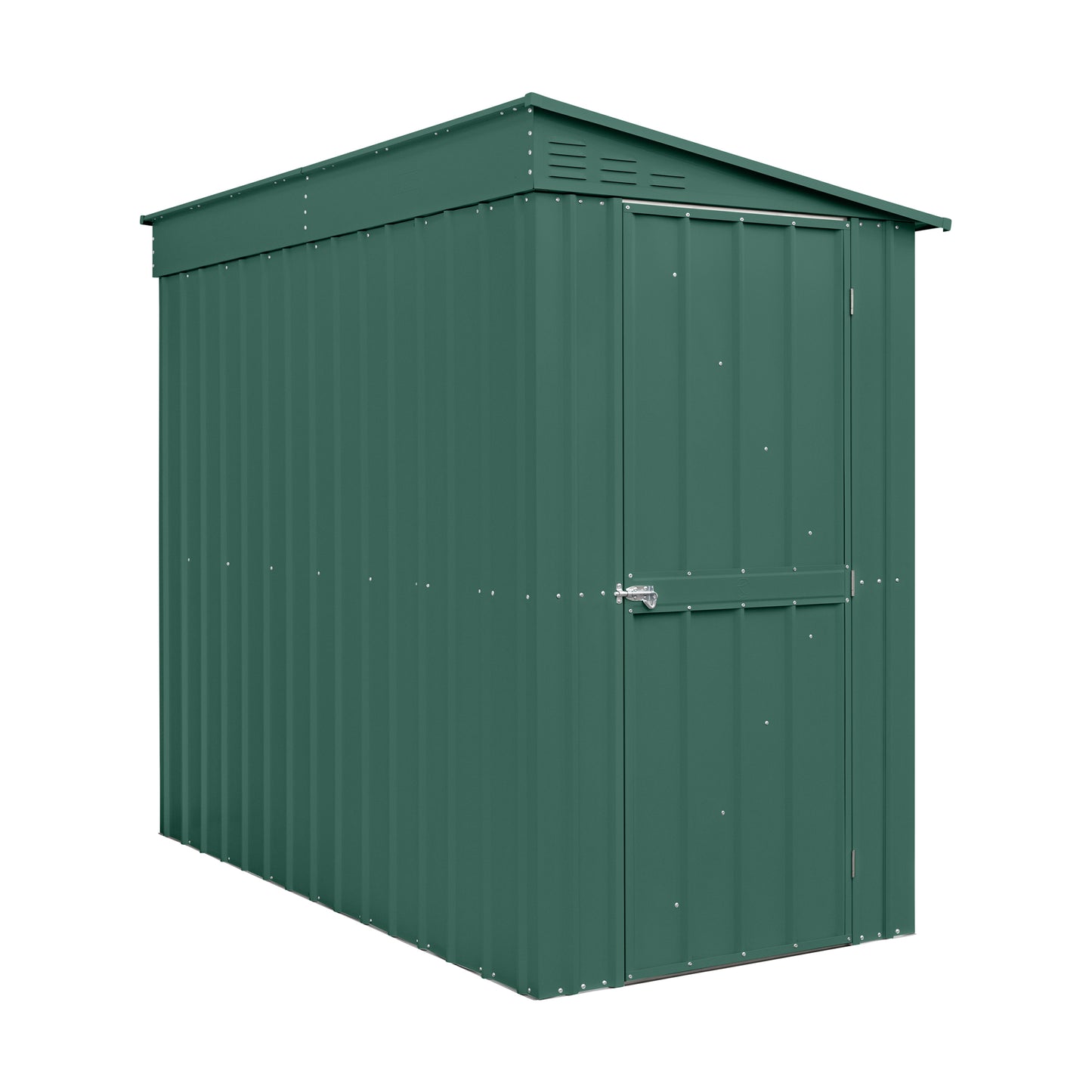 4 x 8 Globel Lean-To Metal Shed - Green or Grey