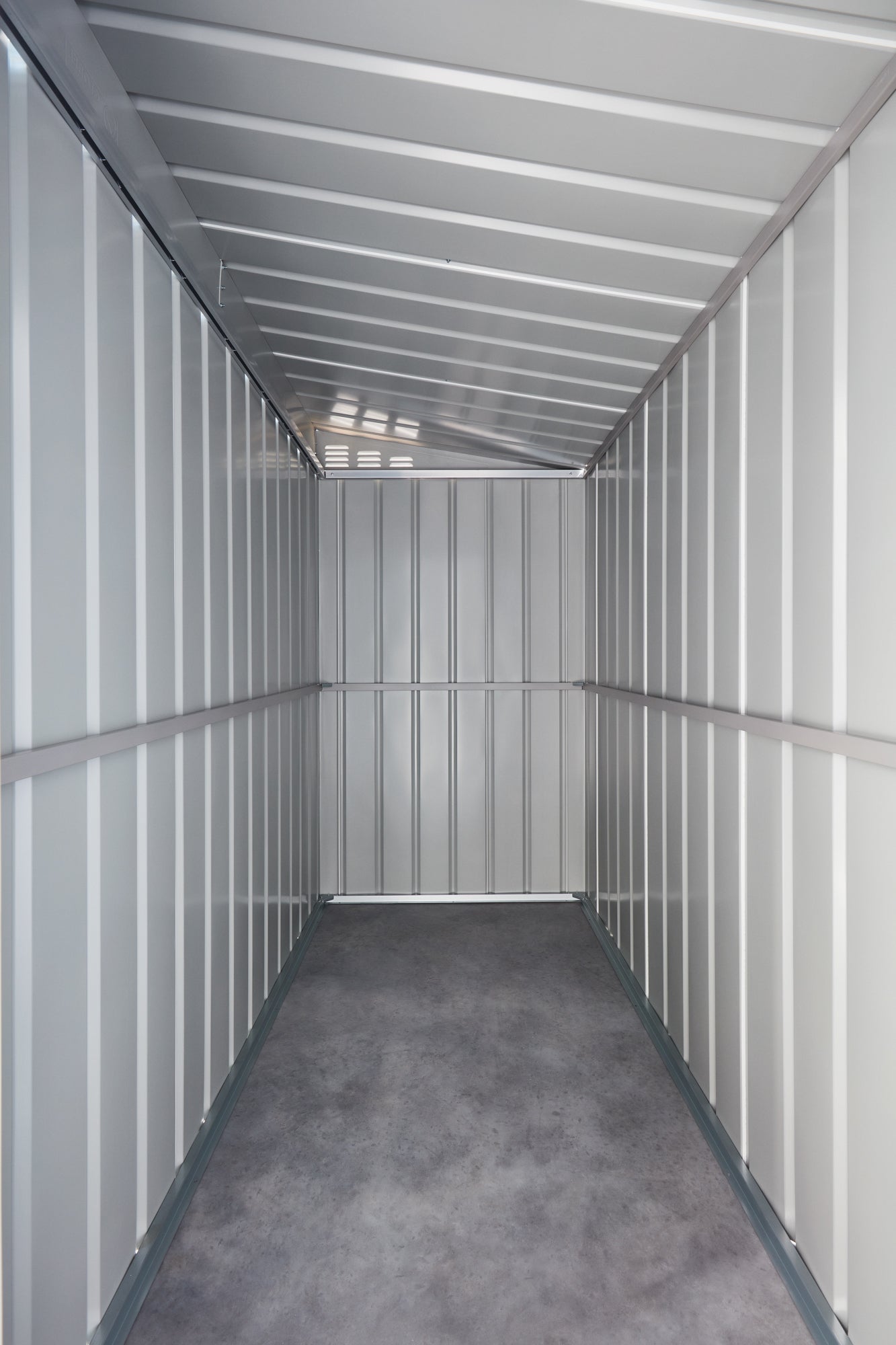 4 x 8 Globel Lean-To Metal Shed - Green or Grey