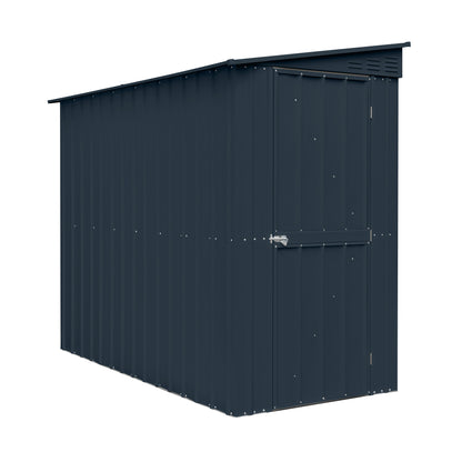 4 x 8 Globel Lean-To Metal Shed - Green or Grey