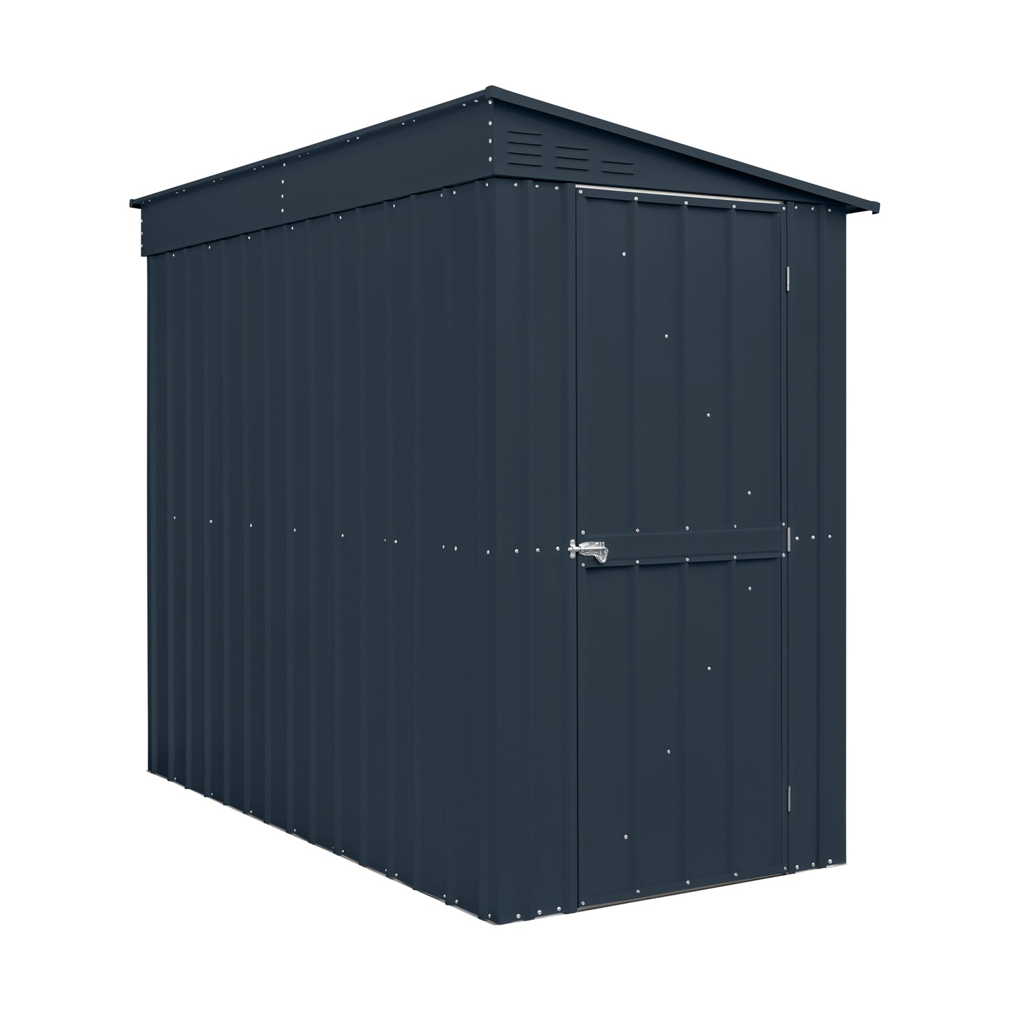 4 x 8 Globel Lean-To Metal Shed - Green or Grey