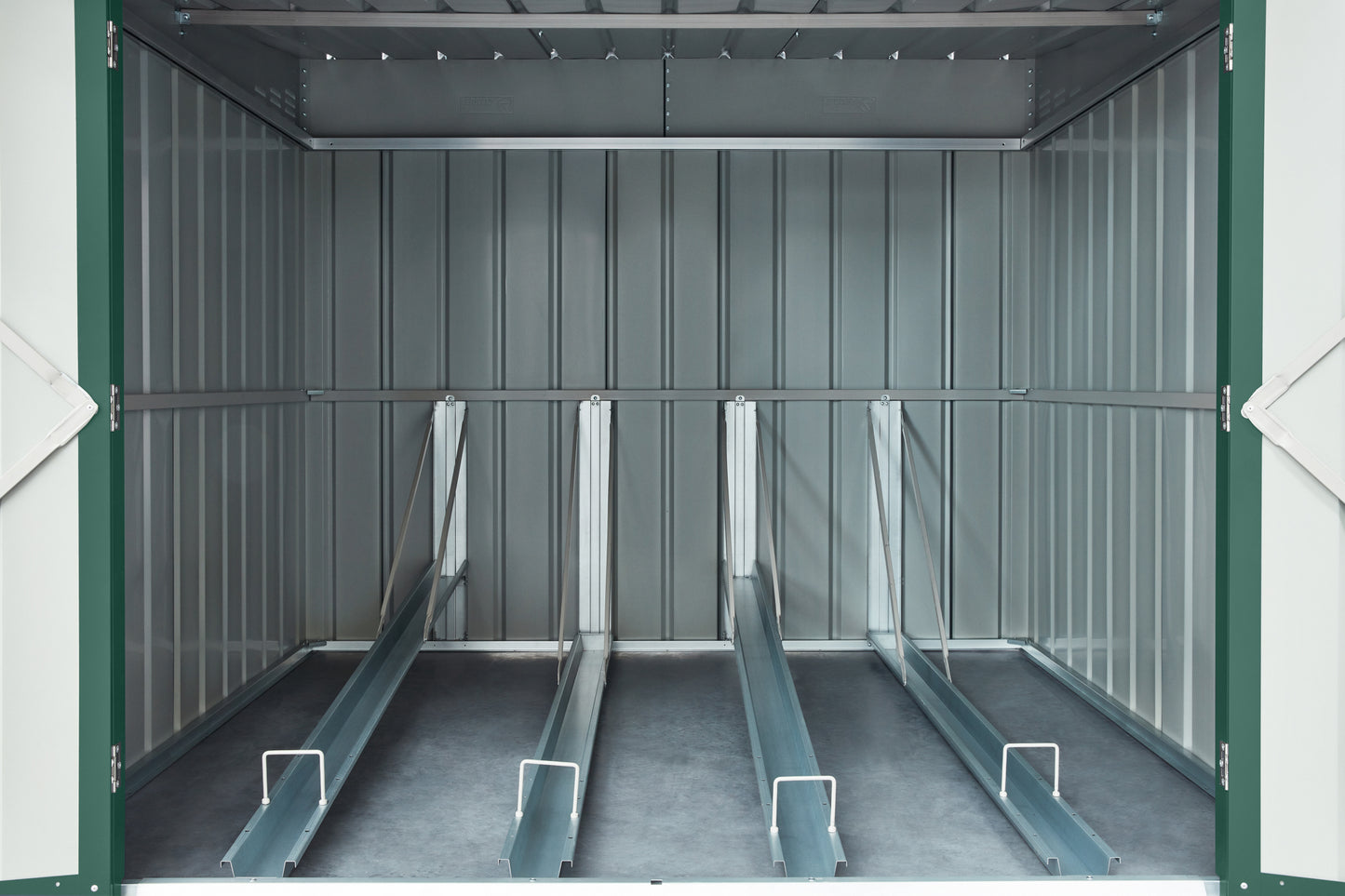 6 x 6 Globel Bike Locker - Green or Grey