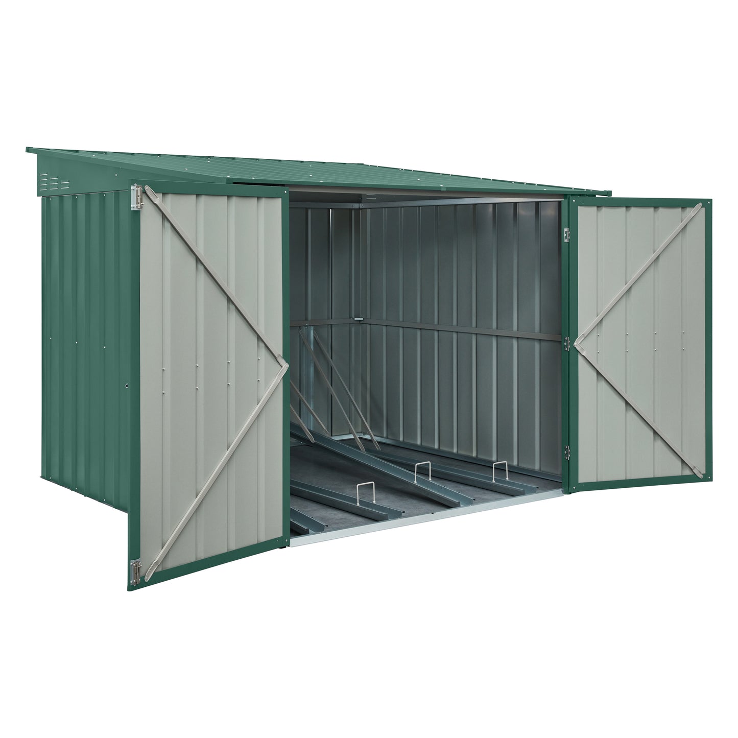 6 x 6 Globel Bike Locker - Green or Grey