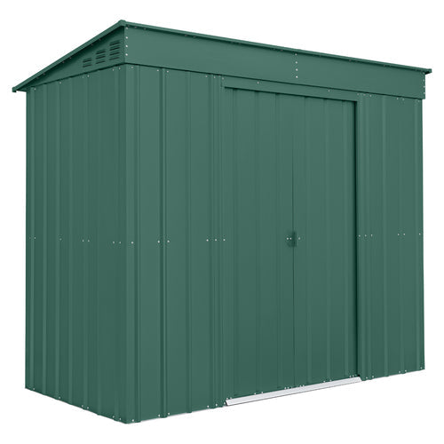 8 x 4 Globel Pent Metal Shed - Green or Grey