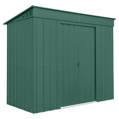 8 x 4 Globel Pent Metal Shed - Green or Grey