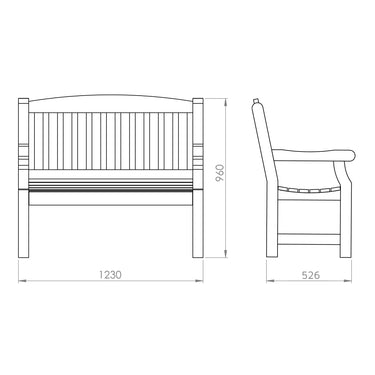 Carlton Premium Garden Bench Set