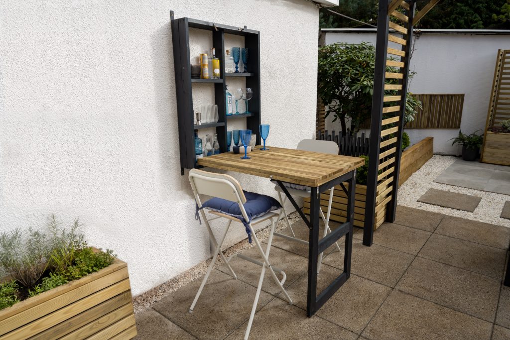 Fold Down Wall Garden Bar