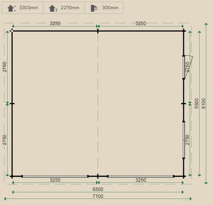 Lugarde Kent Double Garage 6.5mx5.5m