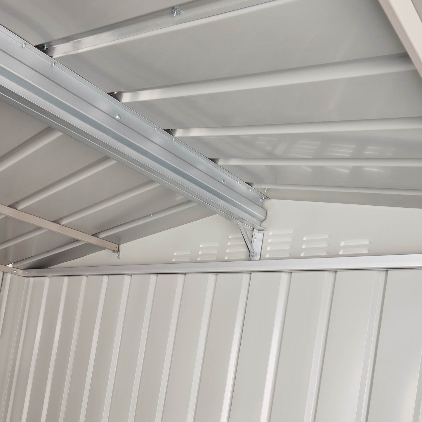 10 x 12 Globel Apex Metal Shed - Green or Grey