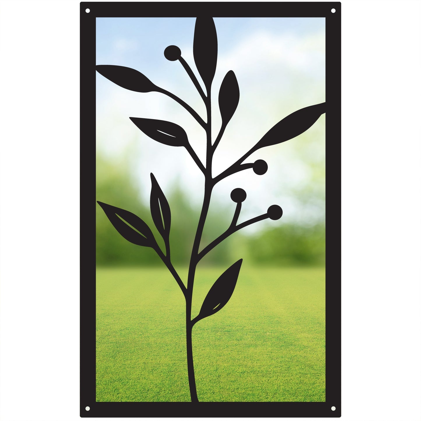 Olive Branch, SunCatcher Garden Mirror Rectangular Design
