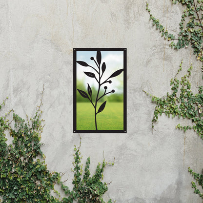 Olive Branch, SunCatcher Garden Mirror Rectangular Design