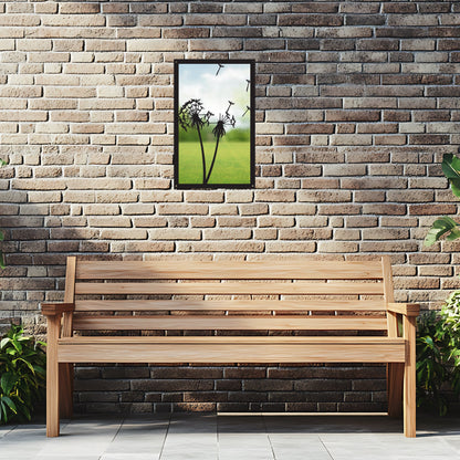 Dandelion in the Wind, SunCatcher Garden Mirror Rectangular Design