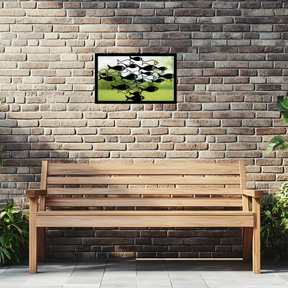 School of Fish, SunCatcher Garden Mirror Rectangular Design