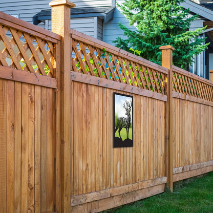 Turning Stag, SunCatcher Garden Mirror Highland Stag Design