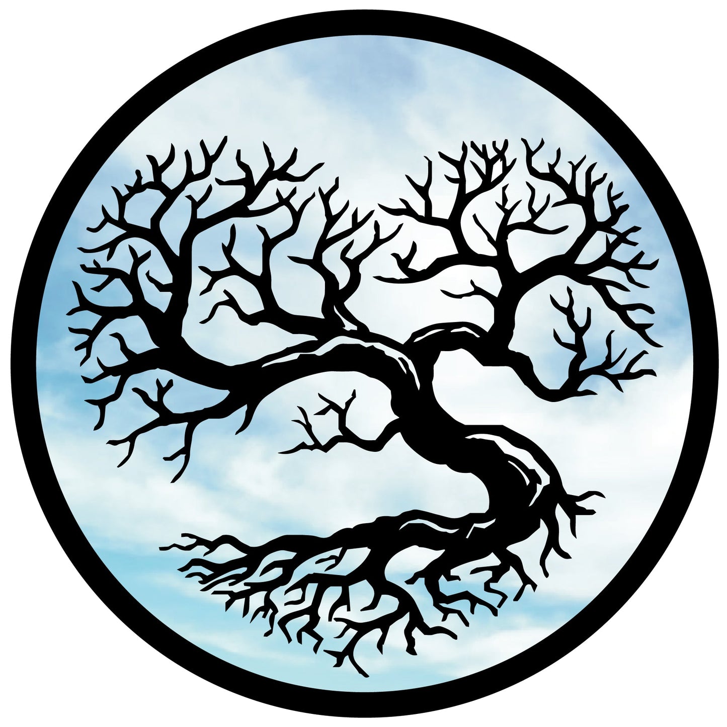 SunCatcher Garden Mirror Round Heart Shaped Tree Range of Sizes