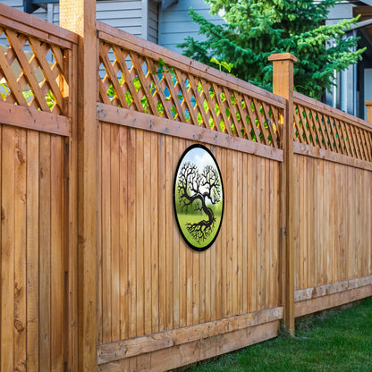 SunCatcher Garden Mirror Round Heart Shaped Tree Range of Sizes