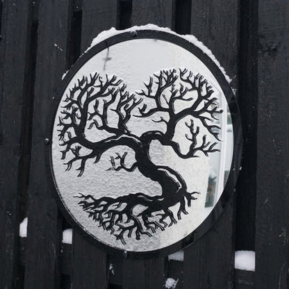 SunCatcher Garden Mirror Round Heart Shaped Tree Range of Sizes
