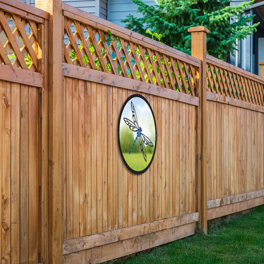 SunCatcher Garden Mirror Round Dragonfly Range of Sizes