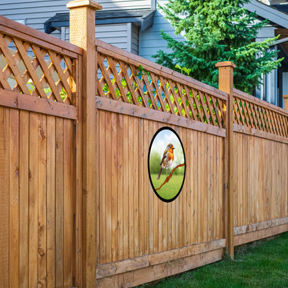SunCatcher Garden Mirror Robin