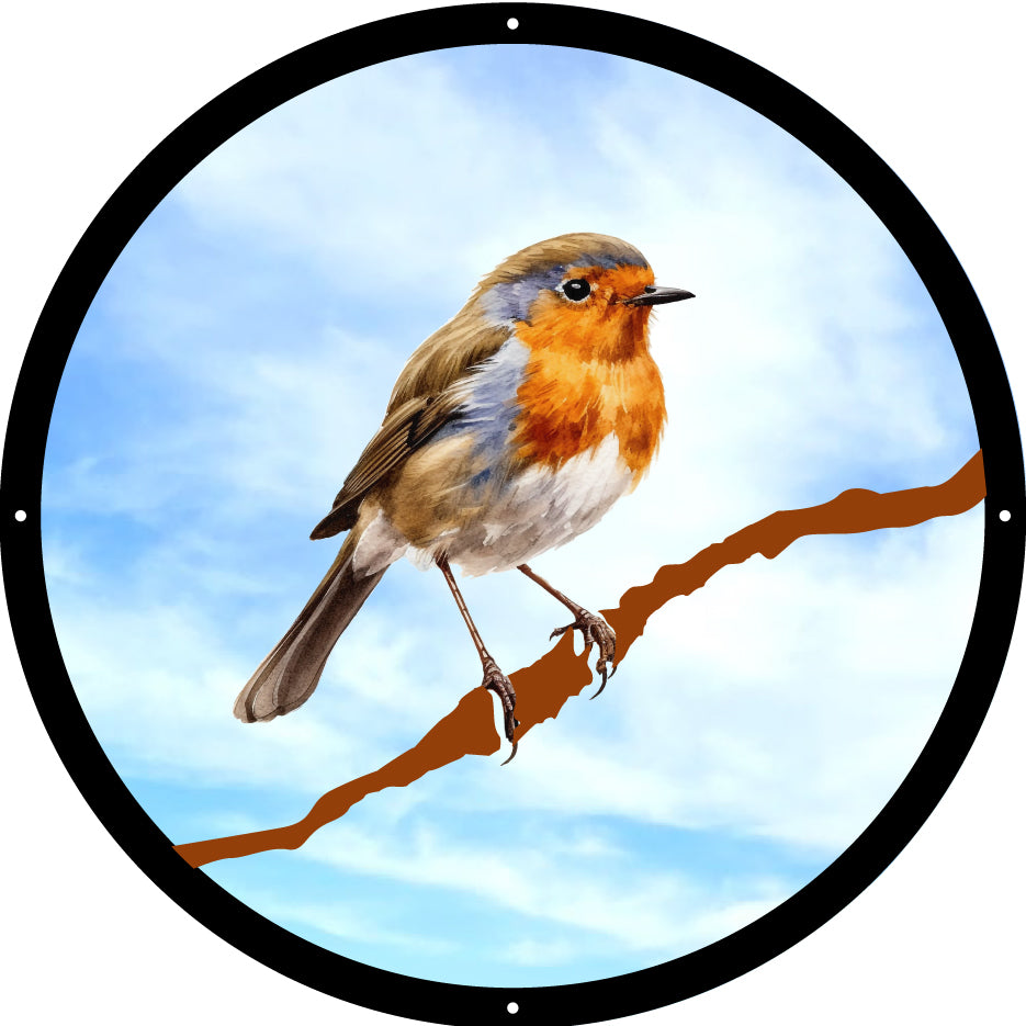 SunCatcher Garden Mirror Robin