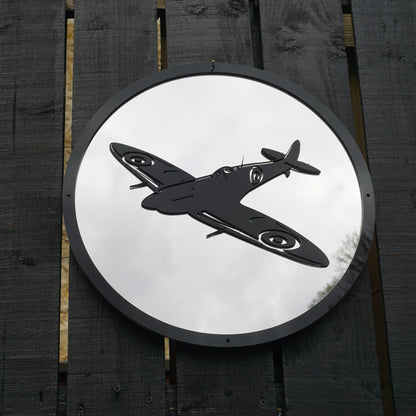 Round SunCatcher Garden Mirror Spitfire