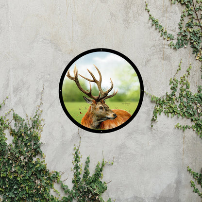 SunCatcher Garden Mirror Sutherland, the Highland Stag, Illustrations by Bree Merryn