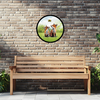 SunCatcher Garden Mirror Blaze, Blare and Bumble Round, Illustrations by Bree Merryn