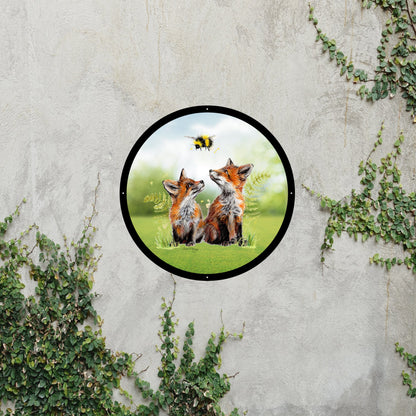 SunCatcher Garden Mirror Blaze, Blare and Bumble Round, Illustrations by Bree Merryn