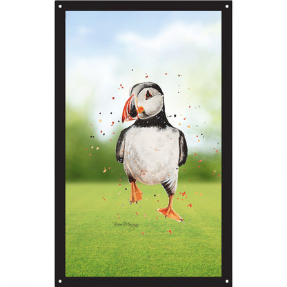 SunCatcher Garden Mirror Walking Puffin by Bree Merryn