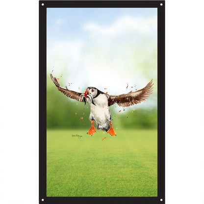 SunCatcher Garden Mirror Flying Puffin by Bree Merryn