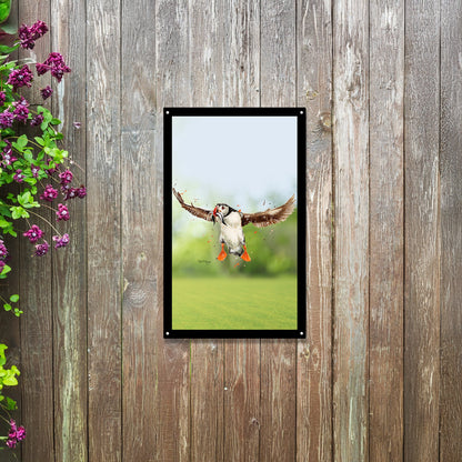 SunCatcher Garden Mirror Flying Puffin by Bree Merryn