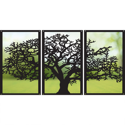 SunCatcher Garden Mirror Set of Three Panels Tree