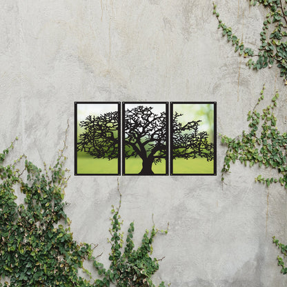 SunCatcher Garden Mirror Set of Three Panels Tree