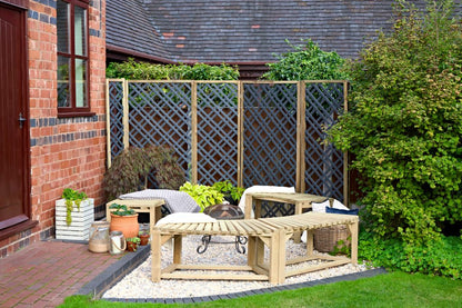 Forest Grey Painted Lattice