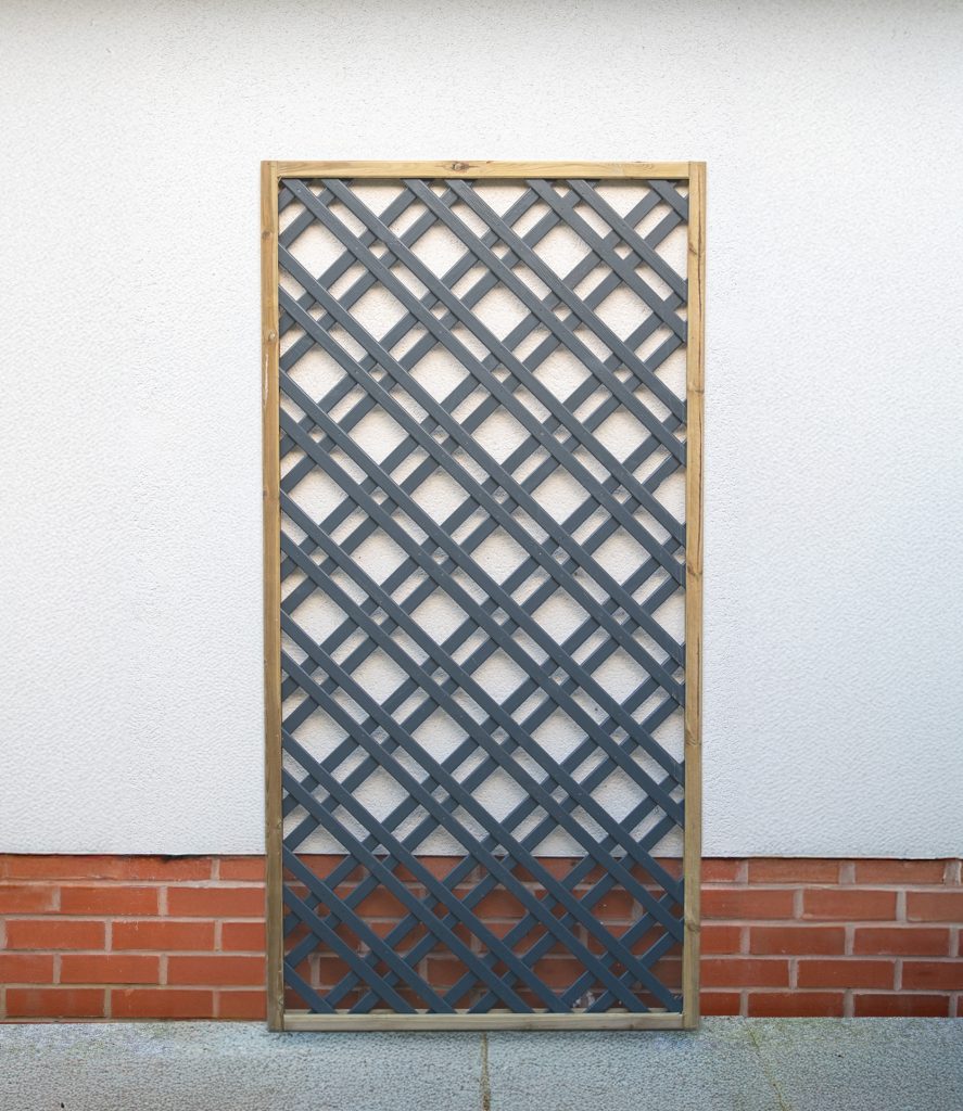 Forest Grey Painted Lattice