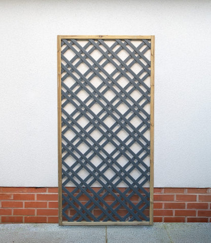 Forest Grey Painted Lattice